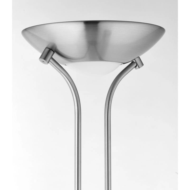 Rome Floor Lamp - Satin Chrome