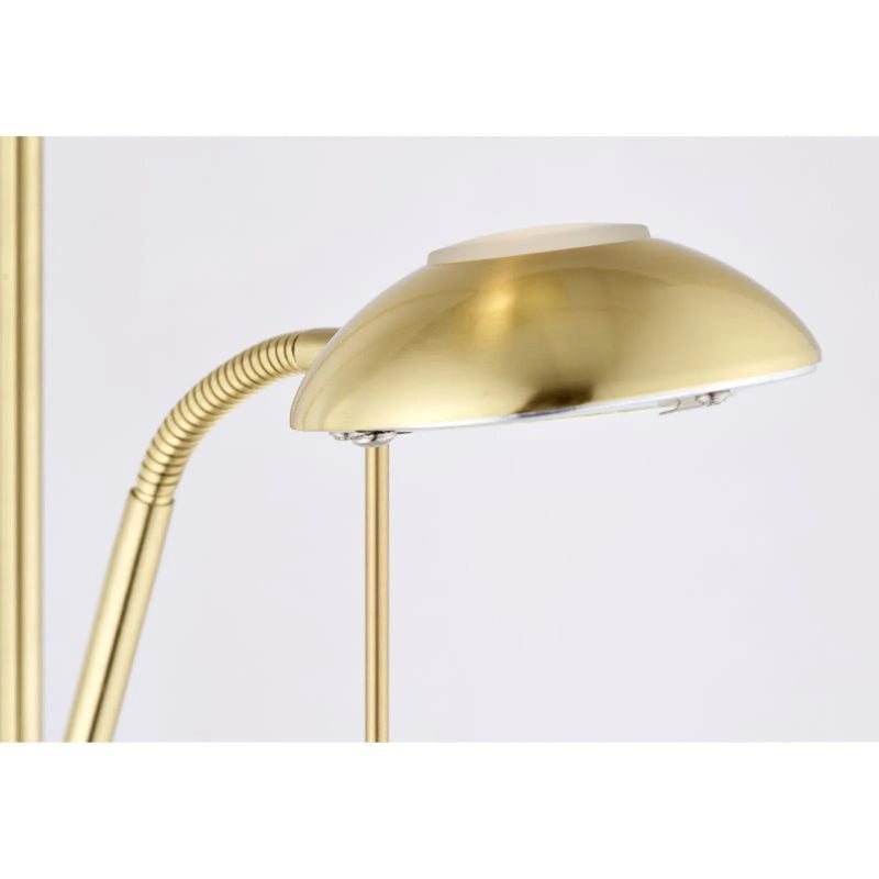 Rome Floor Lamp - Satin Brass