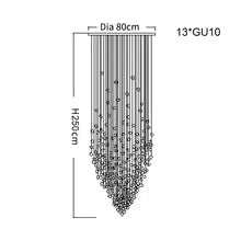 Large Luxury Crystal Staircase Chandelier