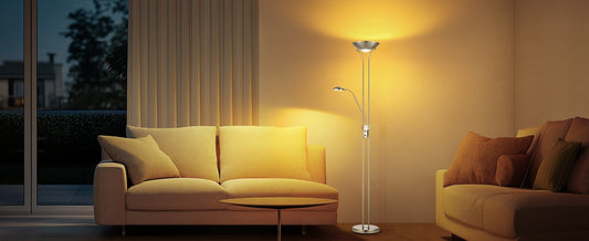 Rome Floor Lamp - Chrome