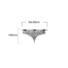 Large Luxury Crystal Staircase Chandelier