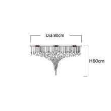 Large Luxury Crystal Staircase Chandelier