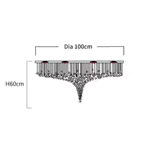Large Luxury Crystal Staircase Chandelier