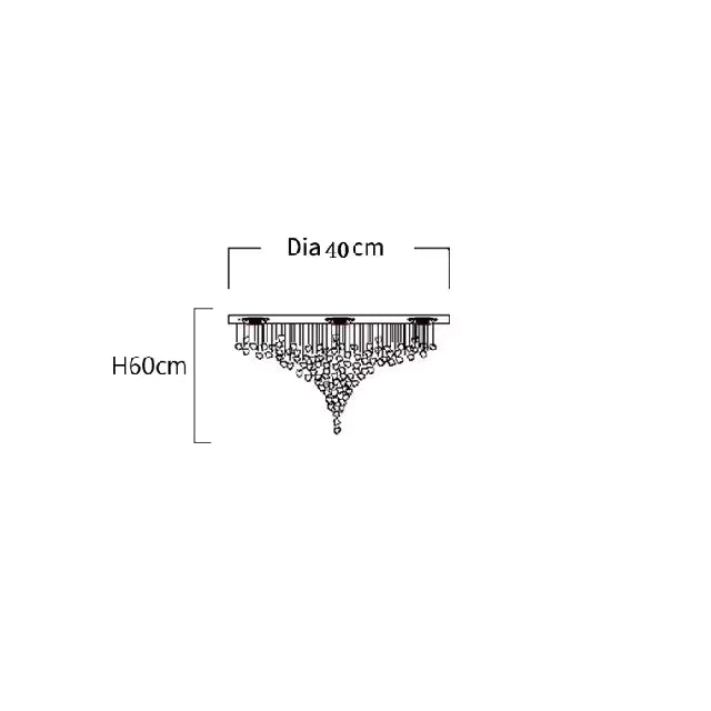 Large Luxury Crystal Staircase Chandelier