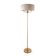 Highclere 3 Floor Light - Chrome & Natural
