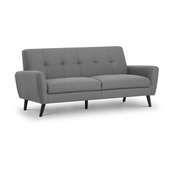 Gray sofa on a white background
