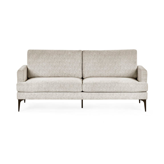 Gray sofa on a white background