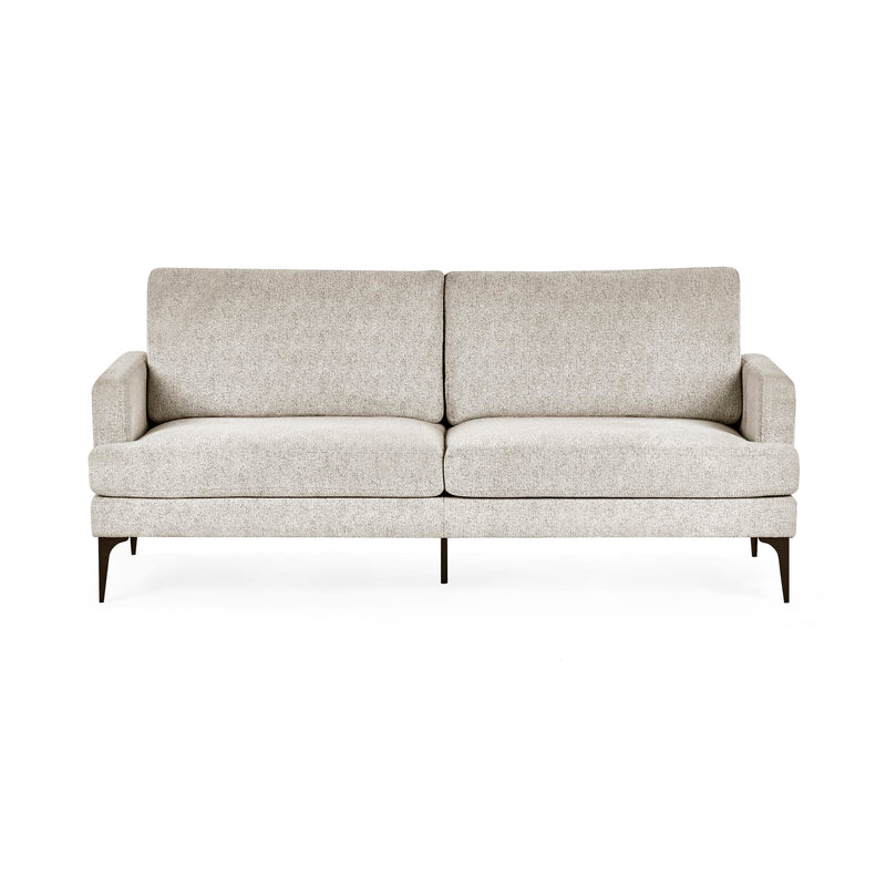 Gray sofa on a white background