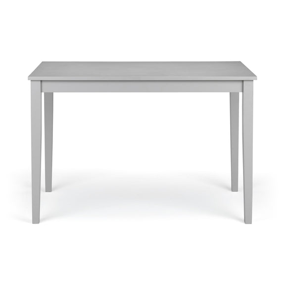 Gray table on a white background