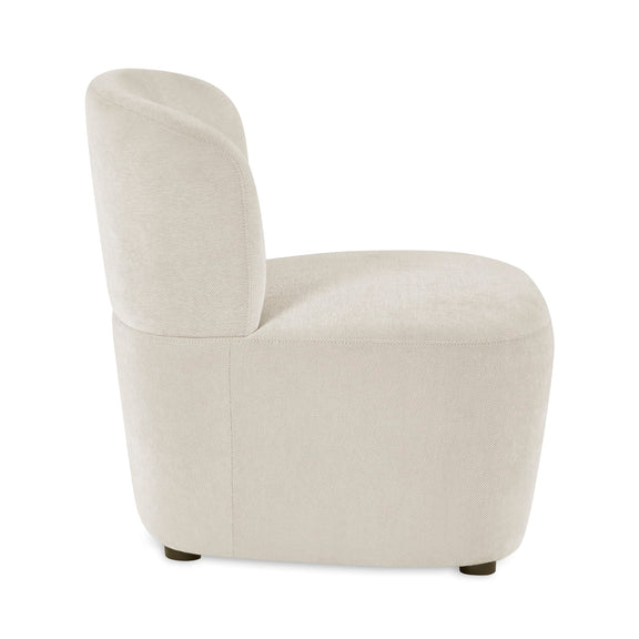 Beige armchair on a white background