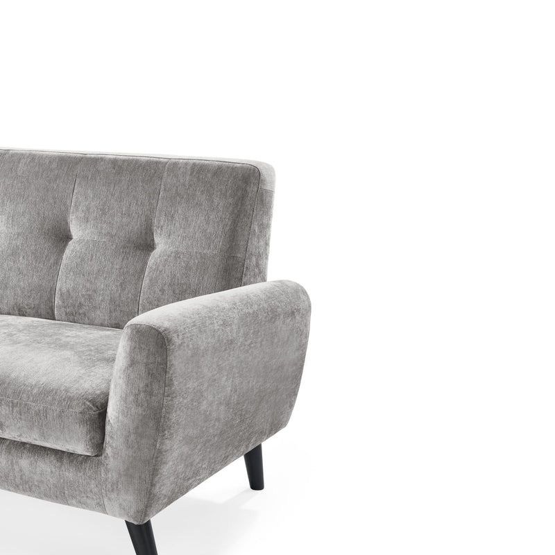 Gray sofa on a white background