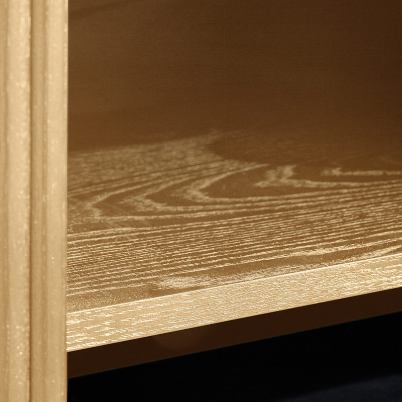 Close-up of a wooden surface with a warm brown tone