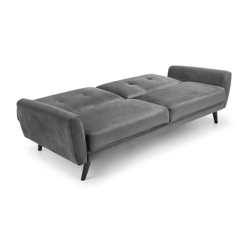 Gray sofa bed on a white background