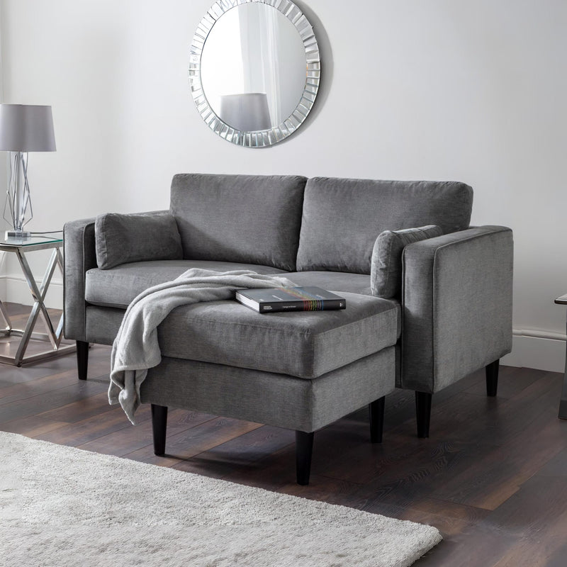 Hayward Dark Grey Fabric Sofa - 2 and 3 Seater Options