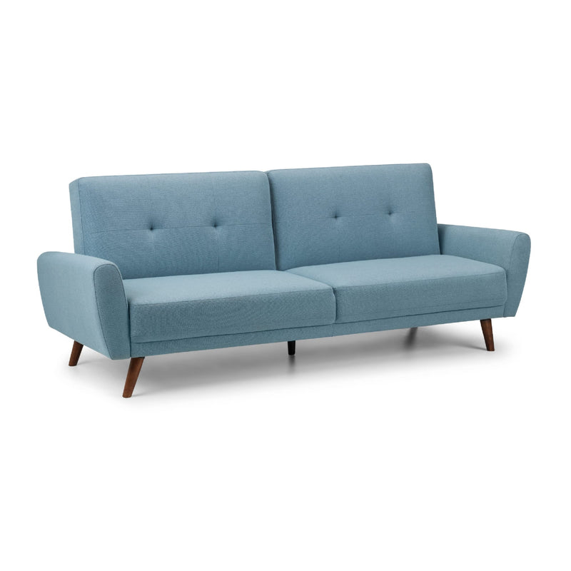 Blue sofa on a white background