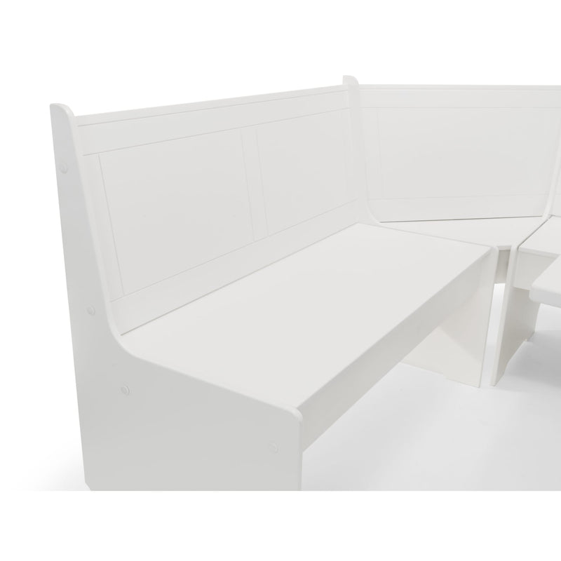 White outdoor furniture set on a white background