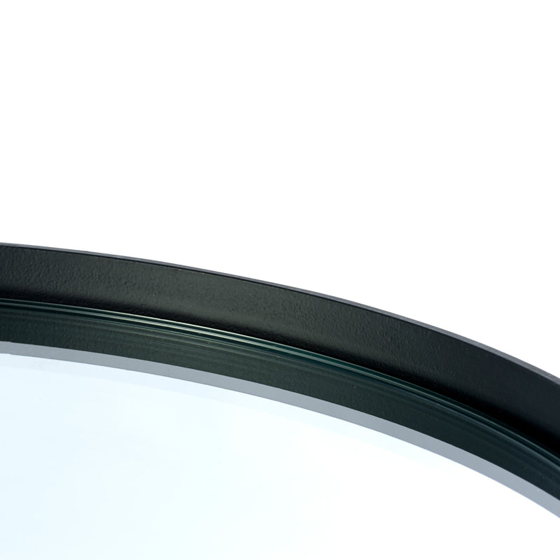 Close-up of a black circular object on a white background
