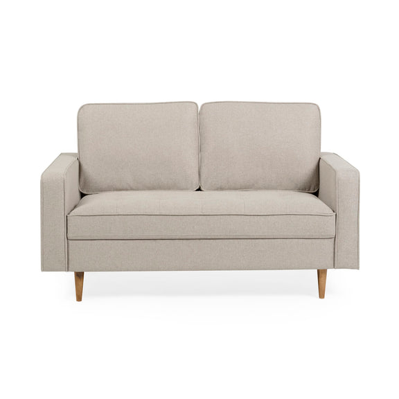 Beige sofa on a white background