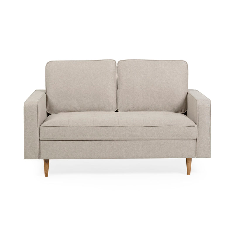 Beige sofa on a white background