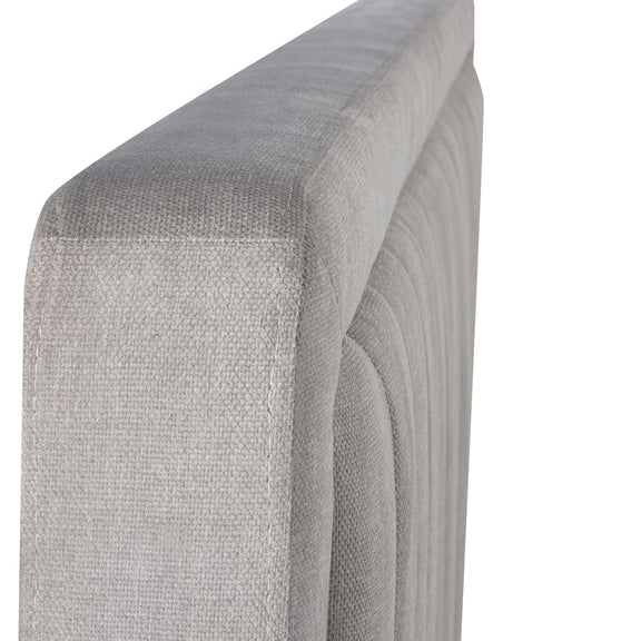 Gray textured rectangular block on a white background