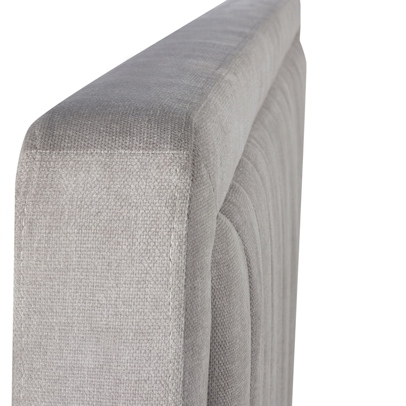 Gray textured rectangular block on a white background