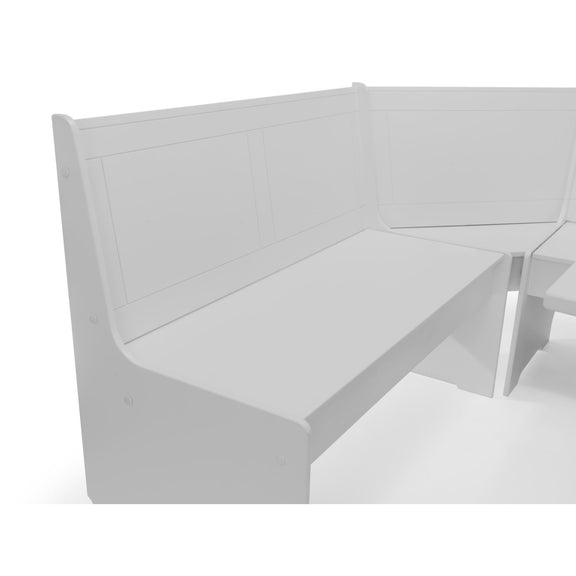 White wooden bench on a white background