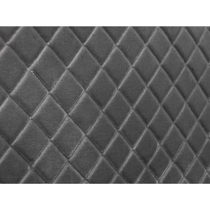 Gray quilted fabric texture