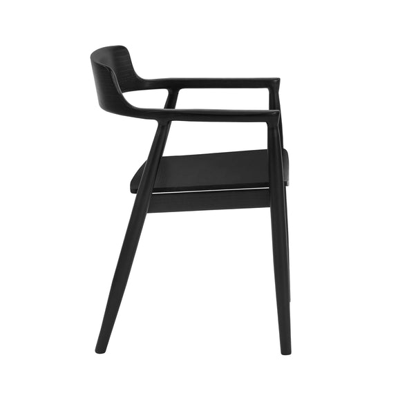 Black chair on a white background
