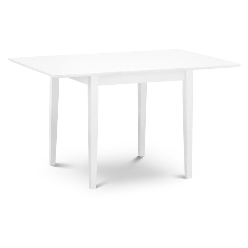 White table on a white background