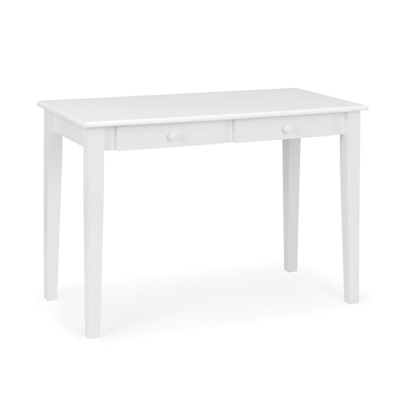 White rectangular table on a white background