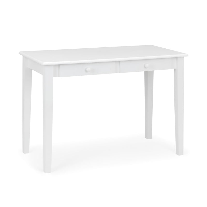 White rectangular table on a white background