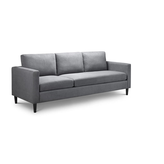 Gray sofa on a white background