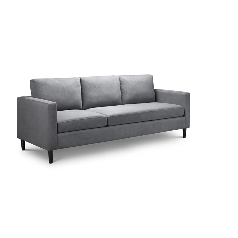 Gray sofa on a white background