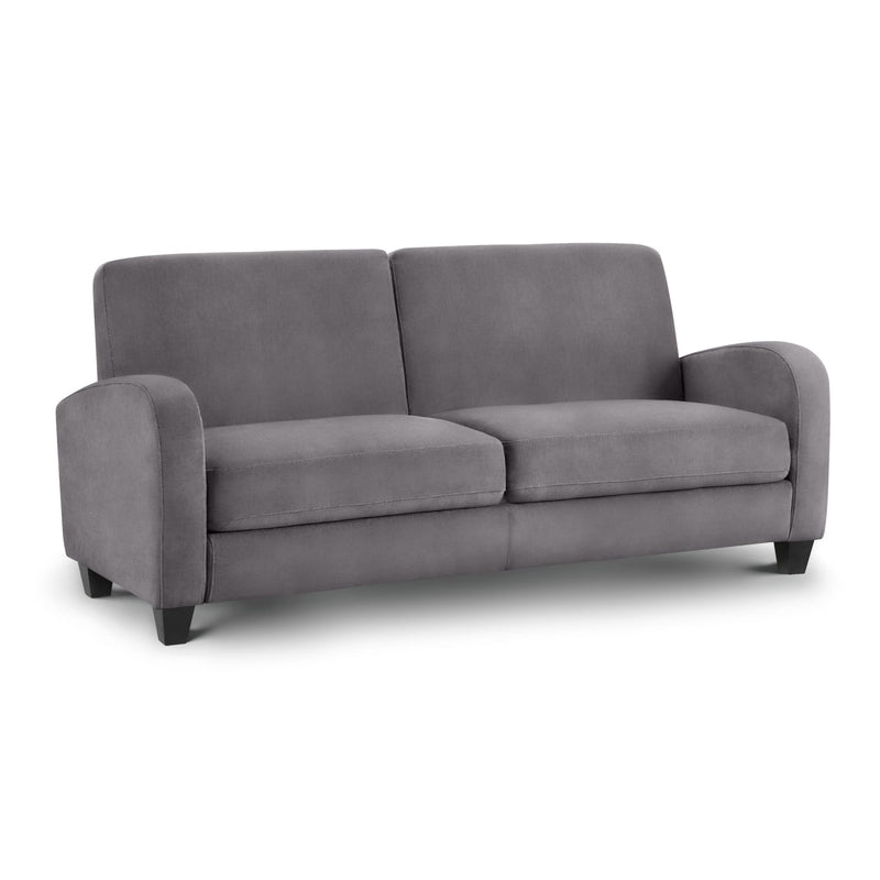 Gray sofa on a white background