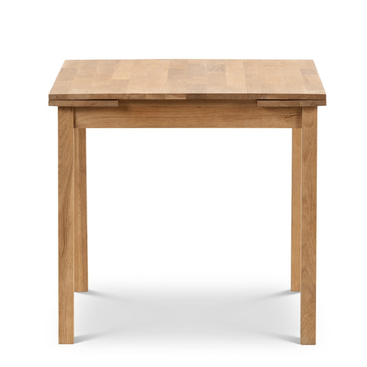 Wooden table on a white background