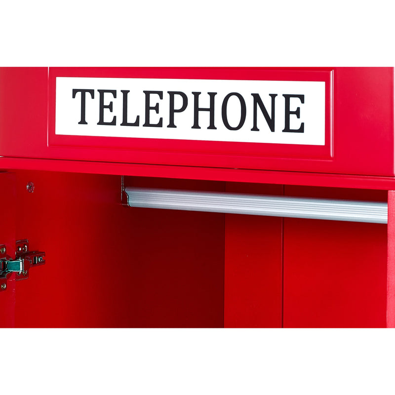 Telephone Box Wardrobe 64cm - Red