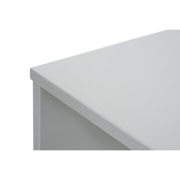 White office desk corner on a white background
