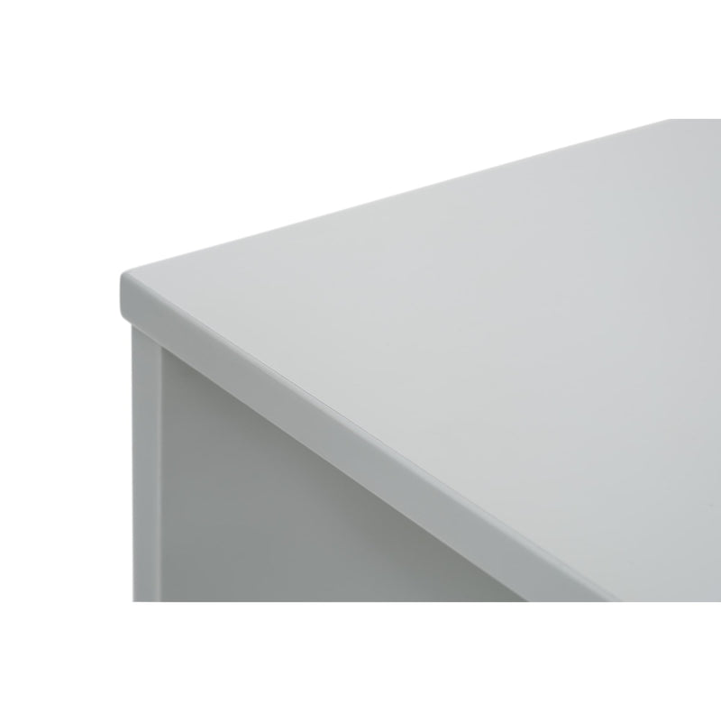 White office desk corner on a white background