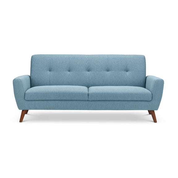 Blue sofa on a white background