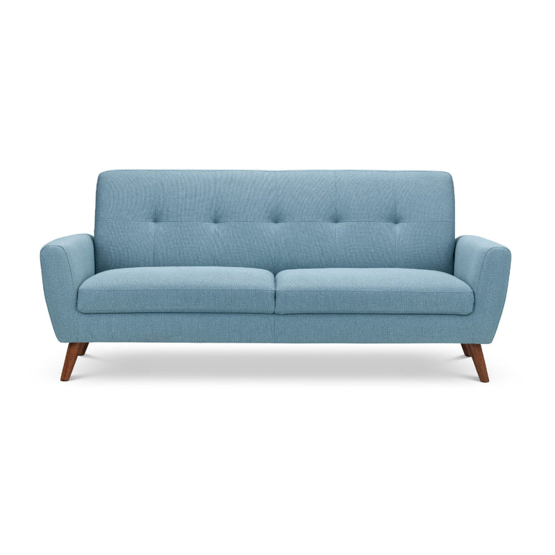 Blue sofa on a white background