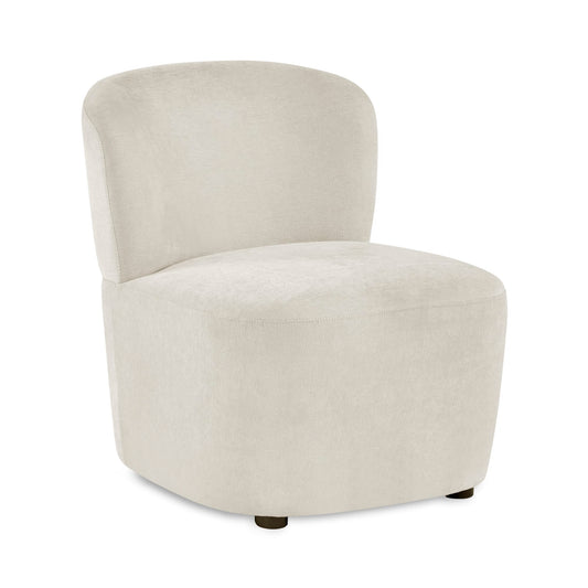 White armchair on a white background