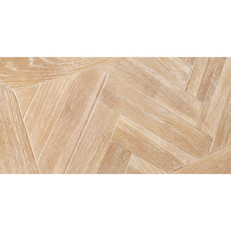 Beige herringbone tile pattern on a white background