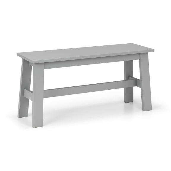 Gray bench on a white background