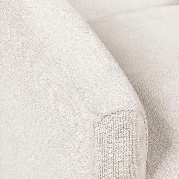 Close-up of a textured white fabric surface