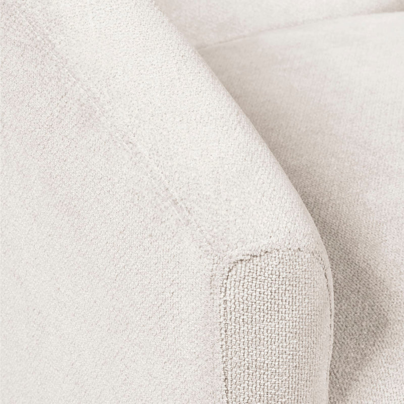 Close-up of a textured white fabric surface