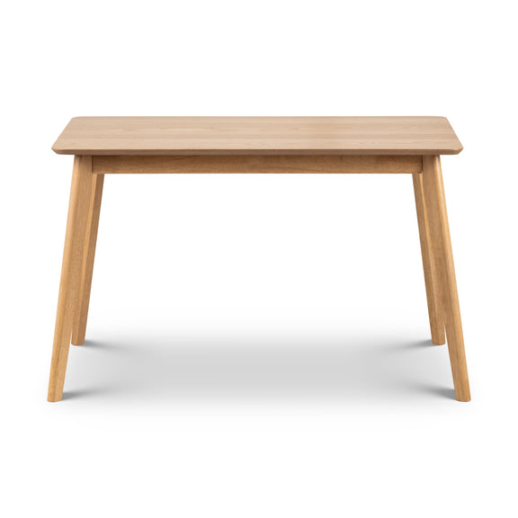 Wooden table on a white background