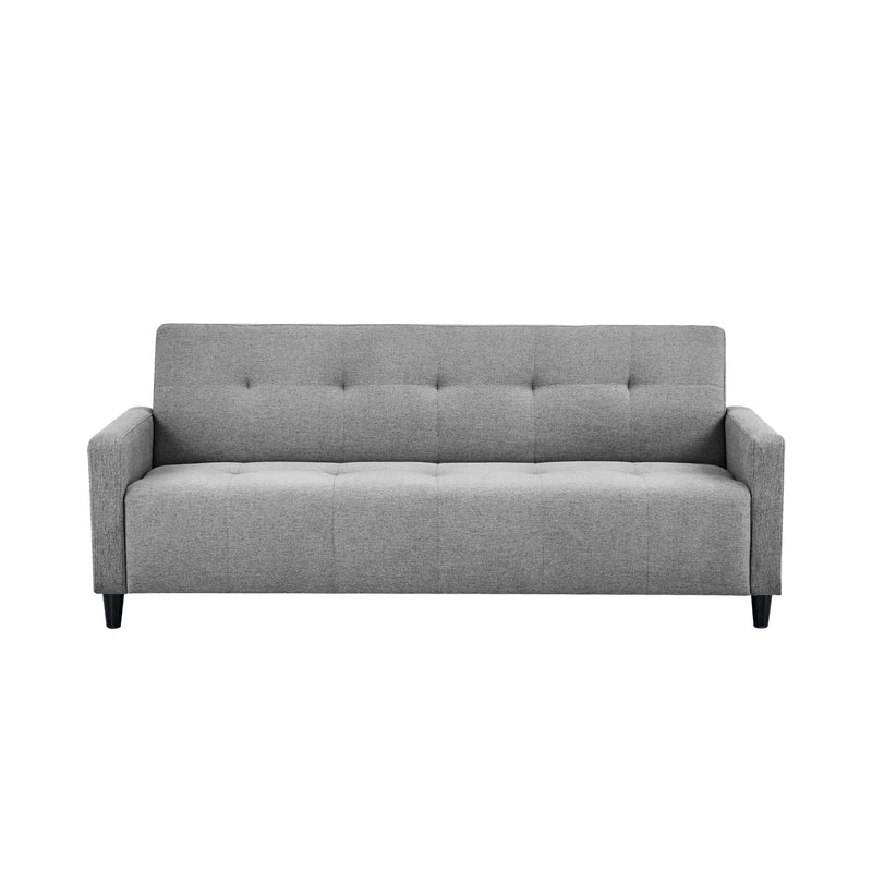 Gray sofa on a white background