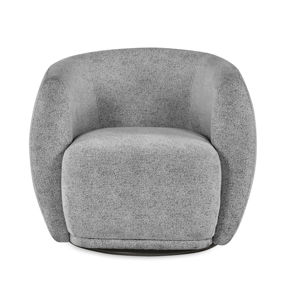 Gray textured armchair on a white background