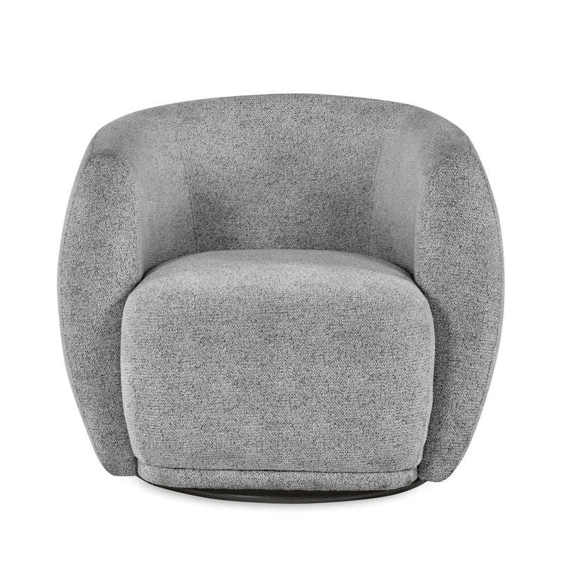 Gray textured armchair on a white background