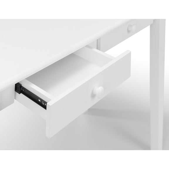 White electronic device with a USB port on a white background